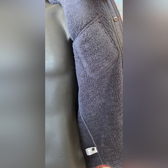 O'NEILL Rust & Navy Plaid Snap Buttons Jacket NWT - Picture 5 of 16